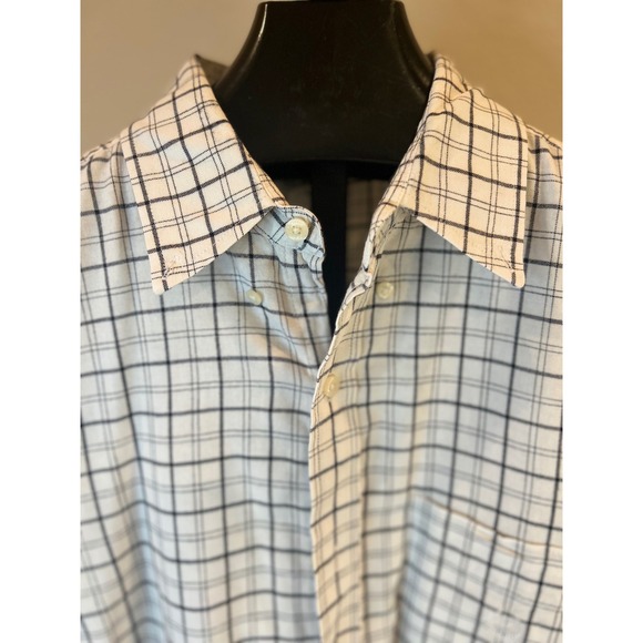 Chaps Mens Plaid Short Sleeve Button Up Shirt Size L G Cotton - Picture 5 of 7